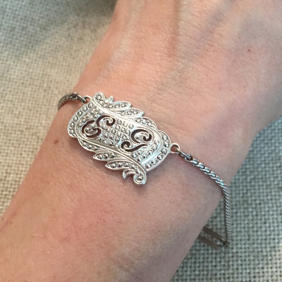 Vintage Men’s Sterling Tie Bar/Clip Initials E & G - Picture 5 of 8